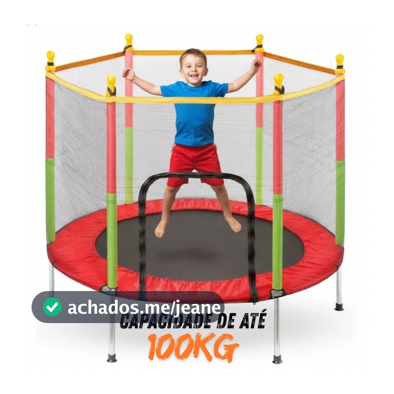 Cama Elástica Trampolim Pula Pula Infantil 1,4m Reforçado