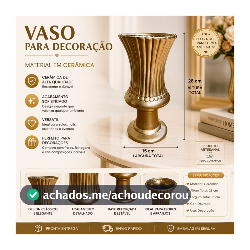 Vaso Charme Grande Branco Cerâmica Decorativo Festas Eventos 29cm Altura Vaso Torcido Frete Grátis