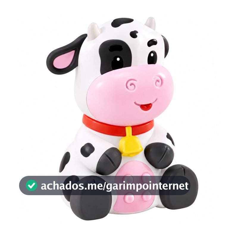 Brinquedo de Bebê Vaca em Vinil Mordedor