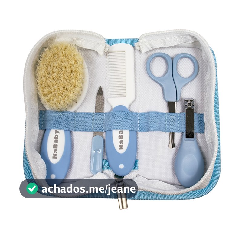 Kit Higiene Completo c/ 5 peças KaBaby Azul