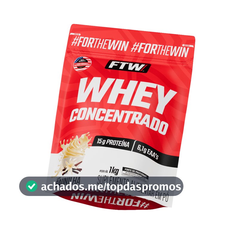 Whey Protein Concentrado 1kg Refil - FTW