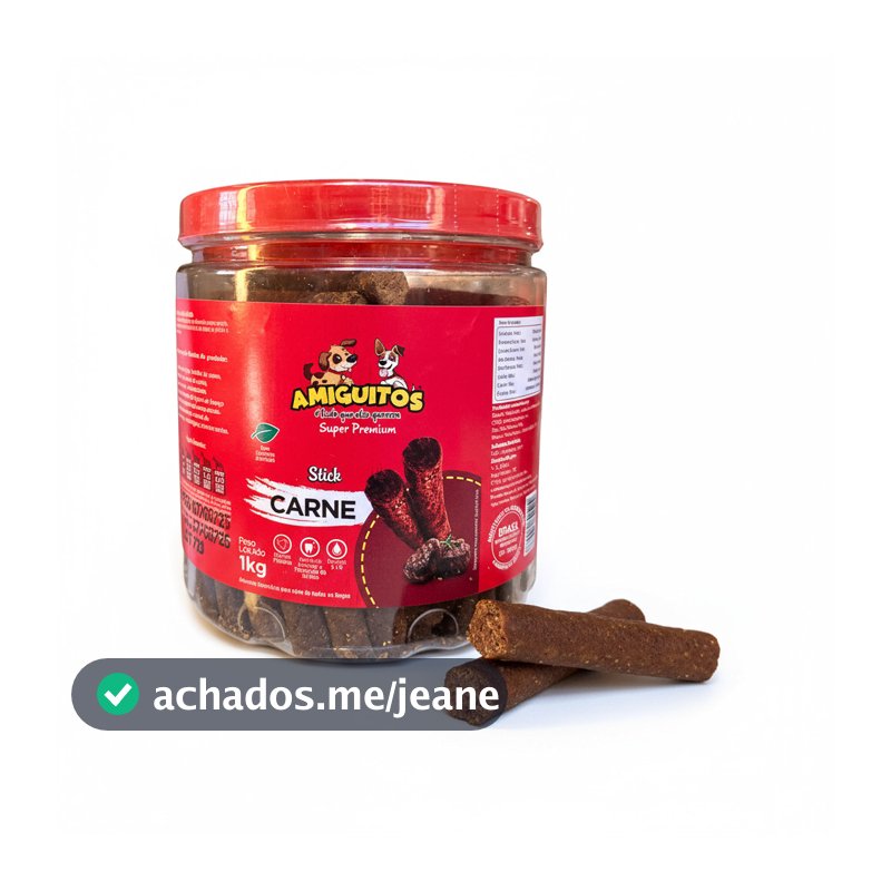 Sticks Bifinho Amiguitos 1kg – Petisco Super Premium Cães