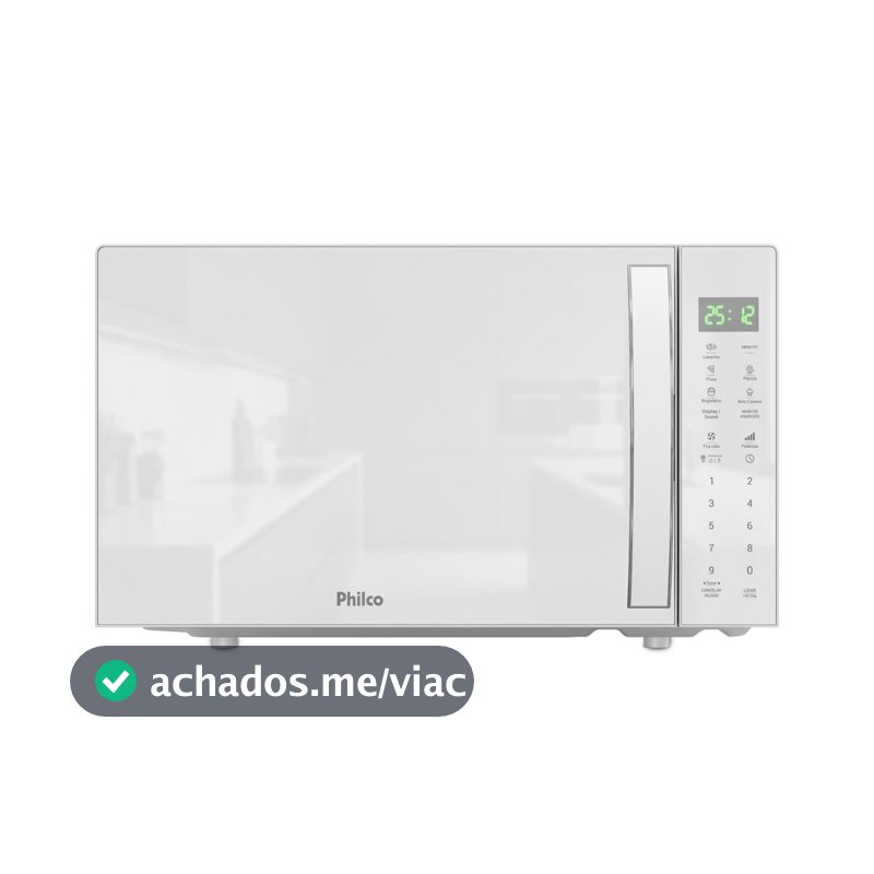 Micro-ondas Philco 28l Pmo31b Limpa Fácil Branco