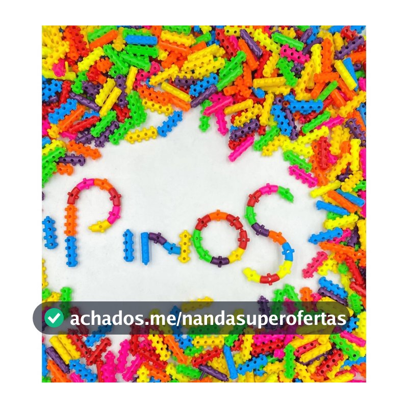 Brinquedo de Montar Pinos 100  200 e  500 Blocos Encaixes  Blocos de Montar Mágicos