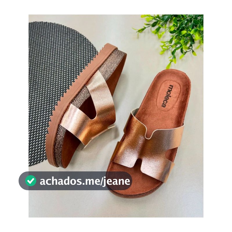 Chinelo Tamanco Slide Flatform Conforto Moleca 5500.100