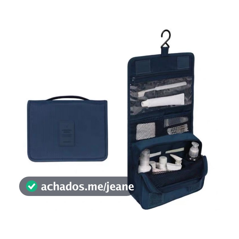 Necessaire Bolsa masculino feminina de Viagem Organizador de Objetos de Higiene Pessoal Com Divisória 002