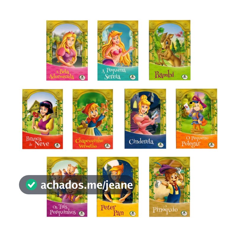 Kits 10 Livros Infantis - Histórias Clássicas - Escolha Sua Coleção