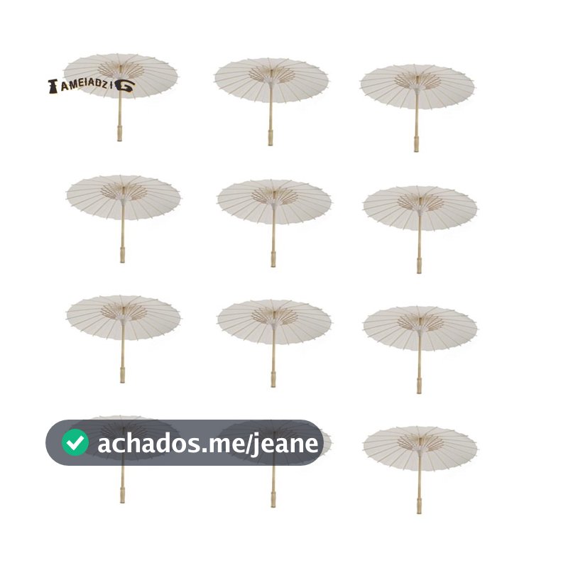 12 Pçs Guarda-Sol De Papel Chuva De Praia Branco DIY Fotografia Adereços Para Festas De Chá De Bebê Casamento 60cm/23.6