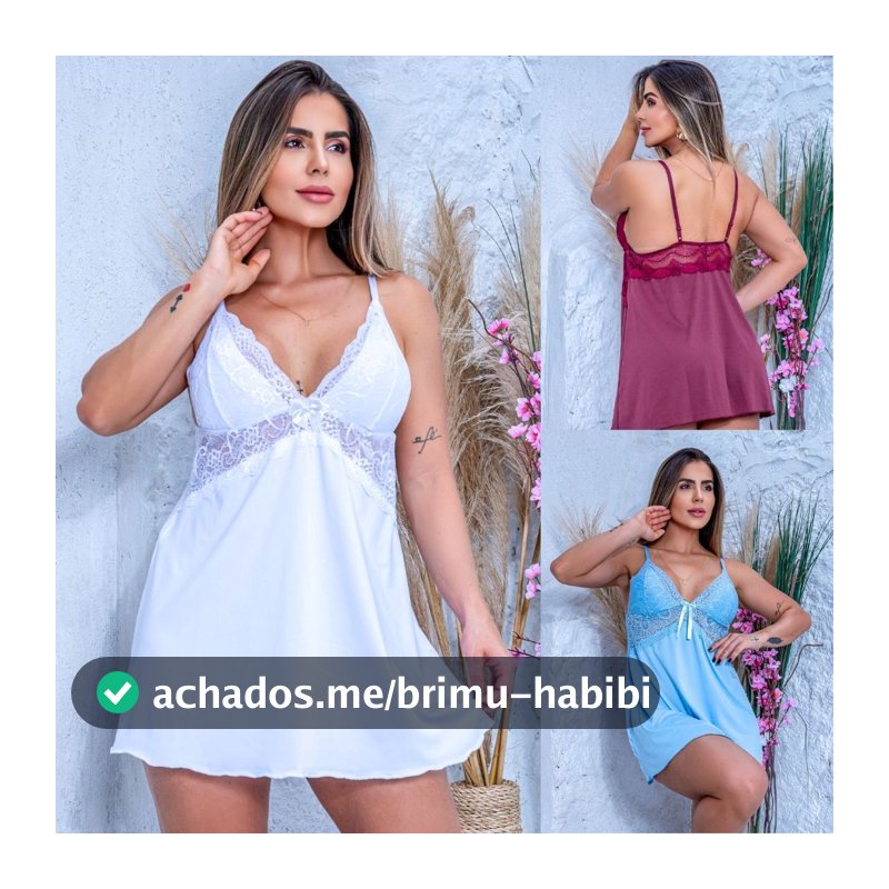 Camisola Sensual Feminina Renda Delicada Alcinhas Ajustáveis Sem Bojo Microfibra Confortável Oferta