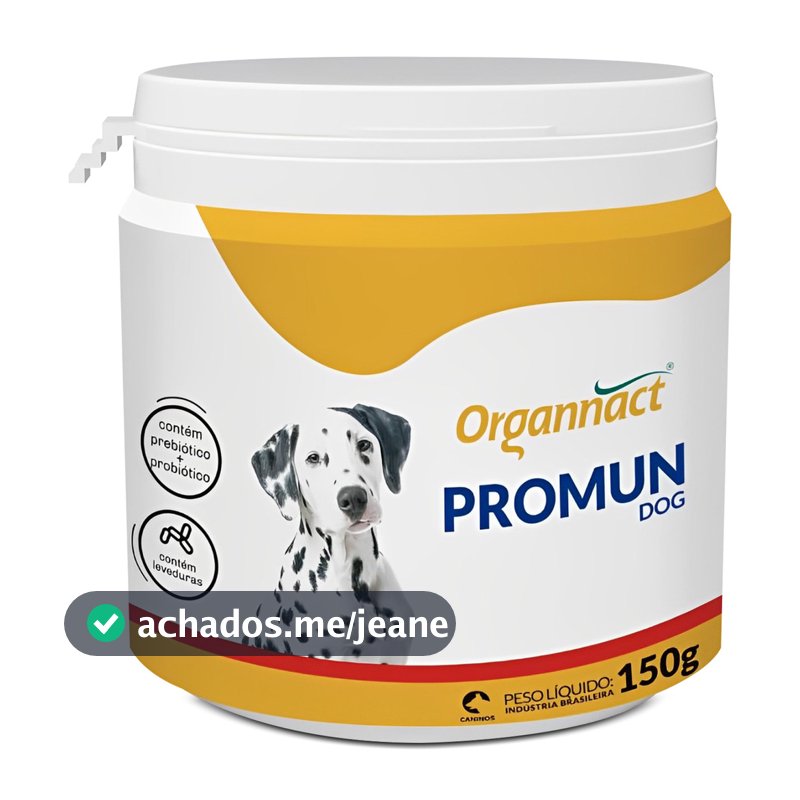 Suplemento Vitamínico Organnact Promun Dog 150g para Cães