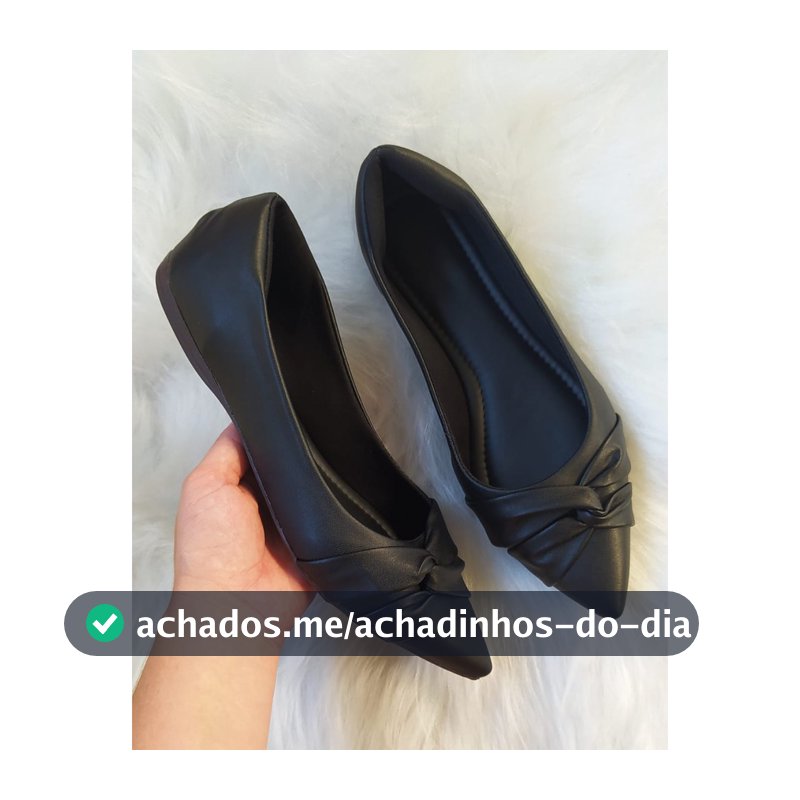 Sapatilha Feminino Bico Fino Napa Nó Lateral Love On Feet Shoes 34 Ao 40