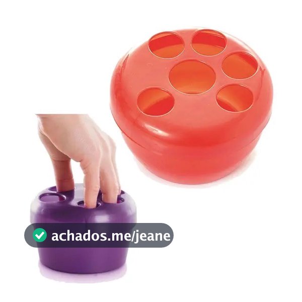Pote Plástico Para Manicure Faz Unha Com Rosca Colorido