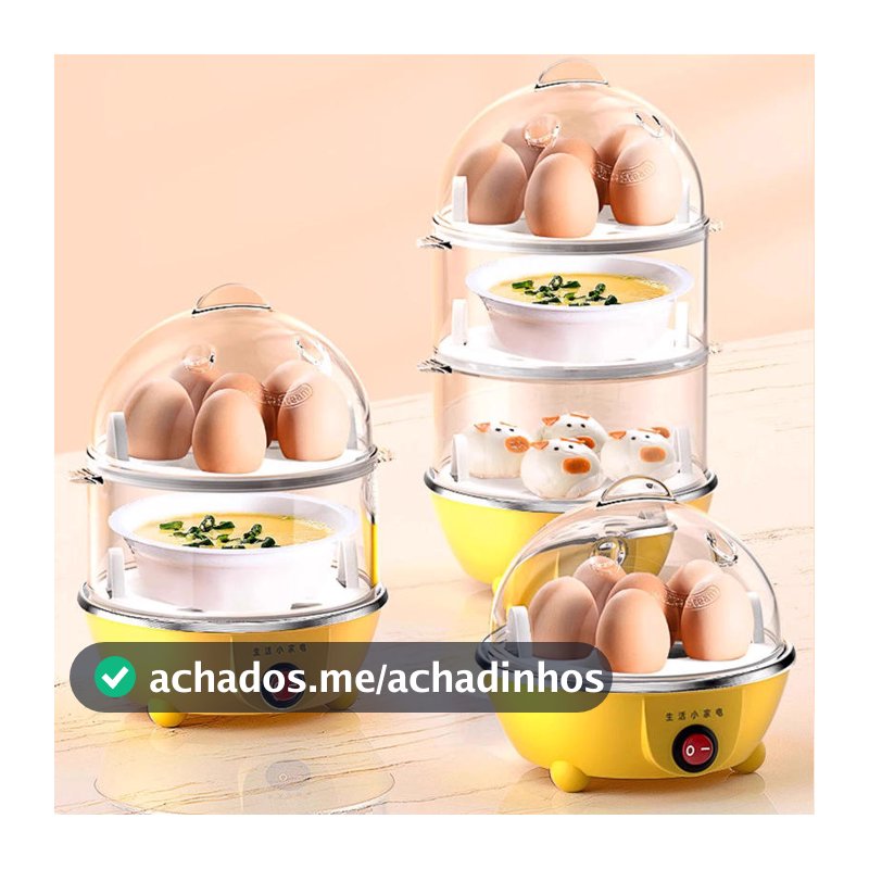 Cozedor Elétrico Multifuncional De Ovo Milho A Vapor De Leite Rápido 110V