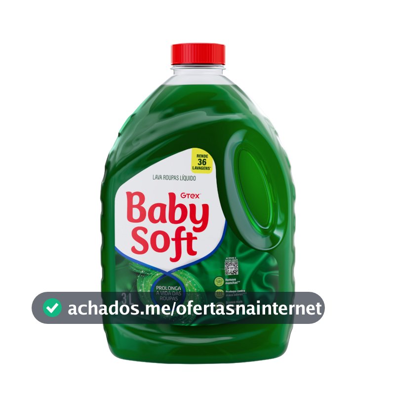Lava Roupas Líquido Baby Soft Max Performance Verde - 3l