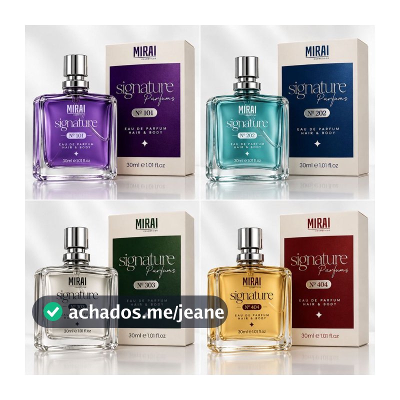 Perfume MIRAI Cosméticos Signature Parfums  Eau de Parfum Hair & Body 30ml