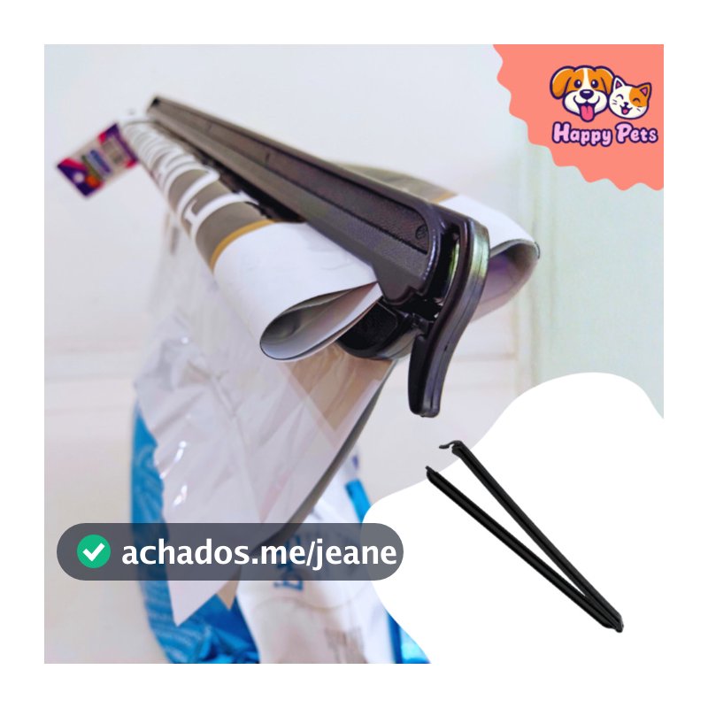 Prendedor Para Saco De Ração Da Pet Games Big Pet Fecho com 50cm Lacre Para Sacaria Grande
