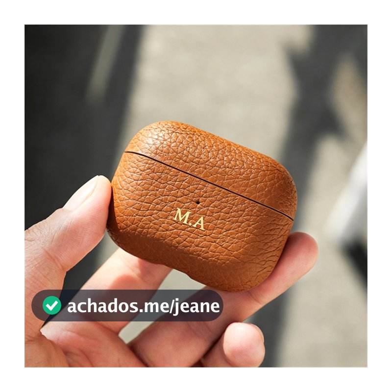 DIY Personalização Inicial Capa De Fone De Ouvido Para Airpods Pro3 2025 Luxo Lichia Padrão Pele Com Chaveiro AirPods 5