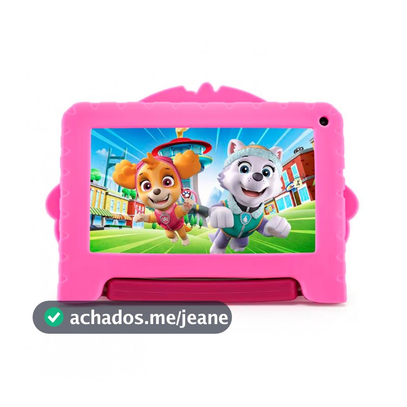 Tablet Infantil 7 Multilaser Patrulha Canina Skye NB422 com Controle Parental, Wi-Fi e Bluetooth