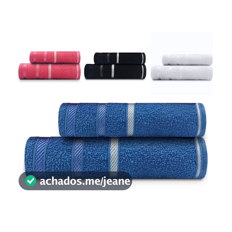 Jogo De Toalhas 2 Peças - Banho + Rosto Marcotex 100% Algodão