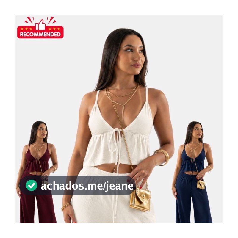 Blusa Feminina Bata Boho Cortininha Regatinha  em  ViscolaycraPremium  Moda boho chic  Amarração Frontal costa nua TOP 1