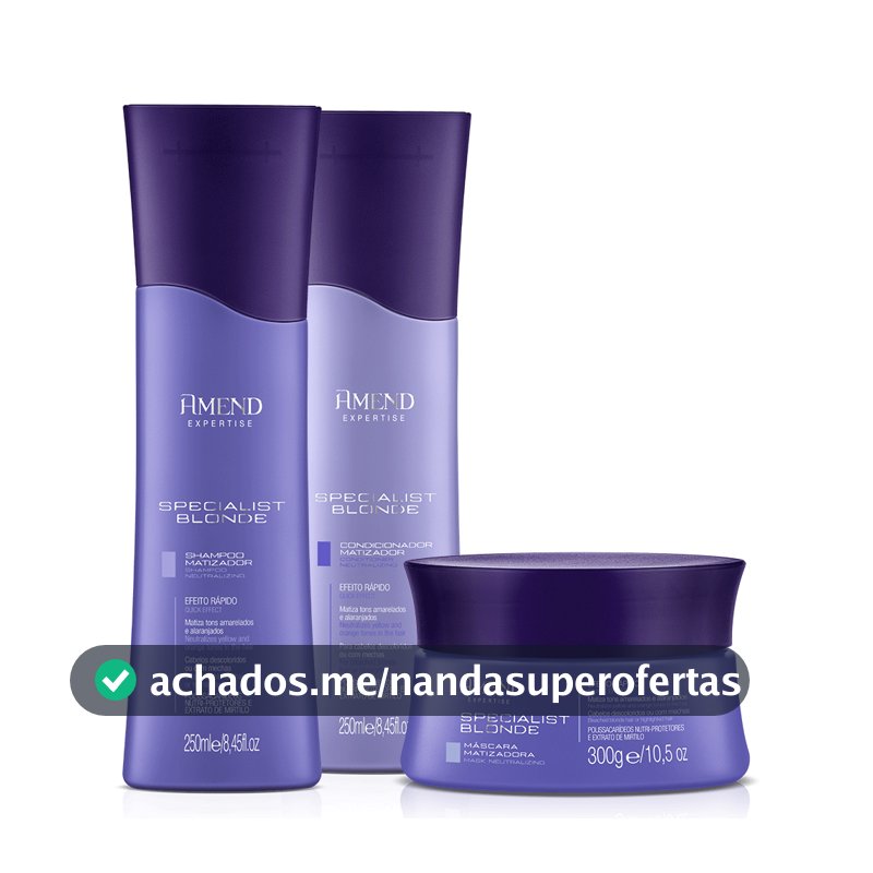 AMEND EXPERTISE KIT SPECIALIST BLONDE SH E COND 250ML E MÁSC 300G