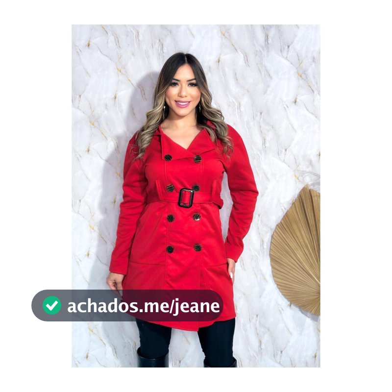 Sobretudo feminino Inverno Longo com Botão e Cinto    Aposte na elegância e no estilo atemporal com nosso Sobretudo Exce