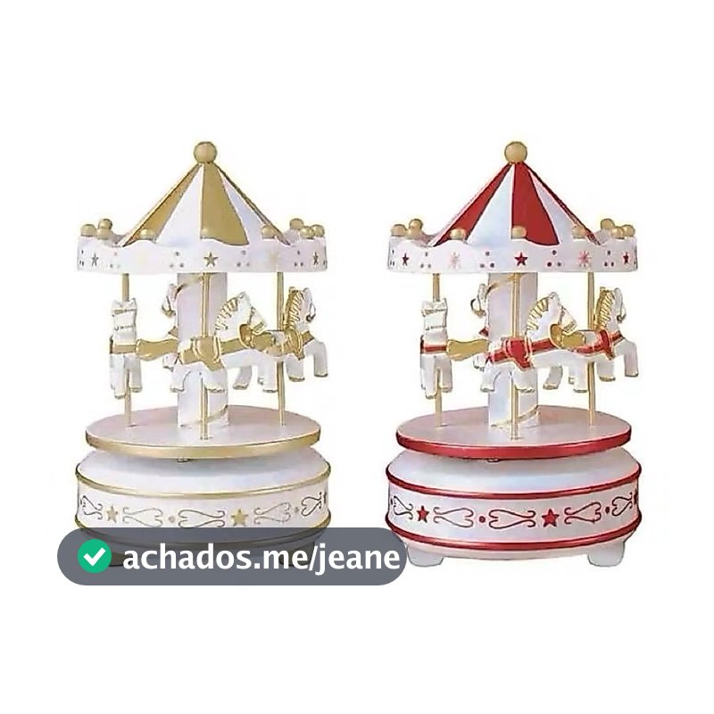 Carrossel Natalino Musical 17x11cm em Plástico  NATAL