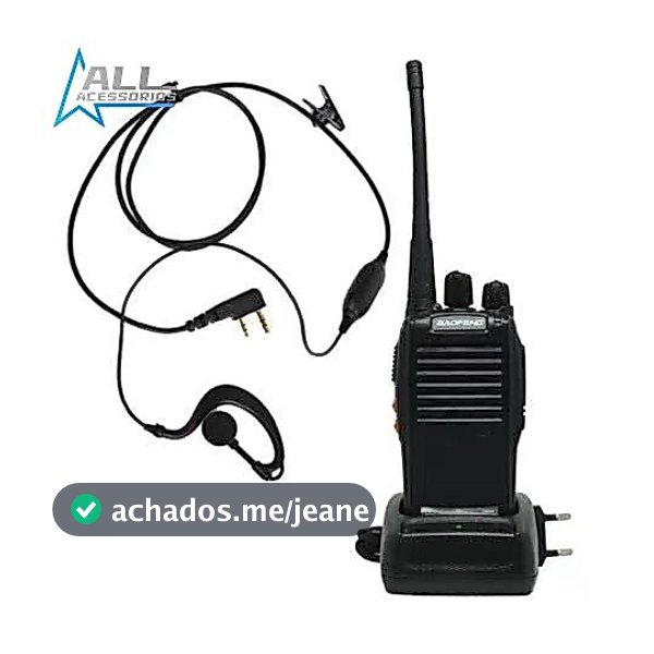 Fone De Ouvido Ppt Original Para Rádio Baofeng Com Microfone Dual Band Comunicador Walkie Talkie Uv-5r Bf-777s Uv-6