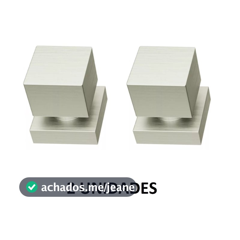 2 Acabamento Aço Escovado Quadrado Luxo Registro 1/2, 3/4 Pressão e Gaveta Padrão Deca 100% Metal