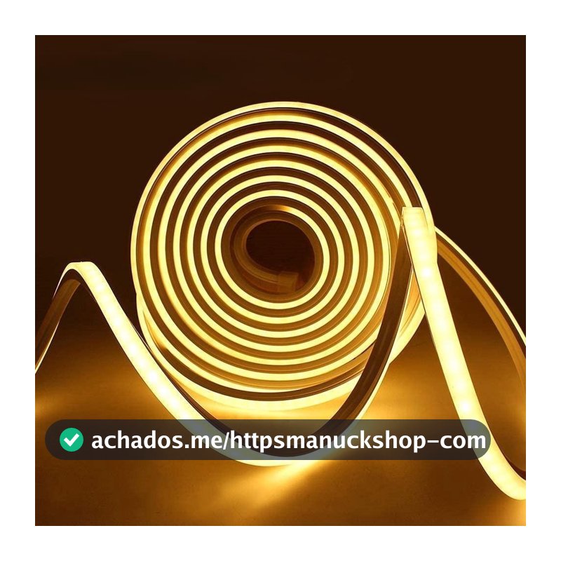 Fita LED À Prova D'água 5m 2835 120/M Decoração Tubo Flexível De Silicone12v Ip65 . De Natal De Néon