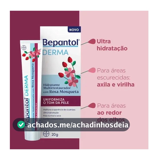 Hidratante Multi Com Rosa Mosqueta Bepantol Derma 20g