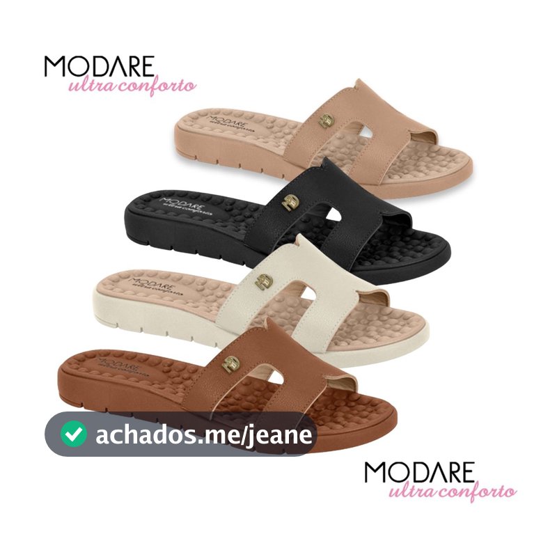 Chinelo Tamanco Feminino Modare Slide Massageador Confortavel Esporão Fascite Ortopédica Macia