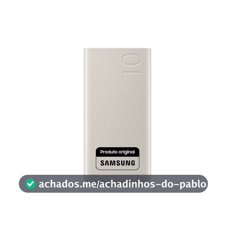 Bateria Carregador Portátil 2x USB-C, 10000mAh, Super Rápida 25W