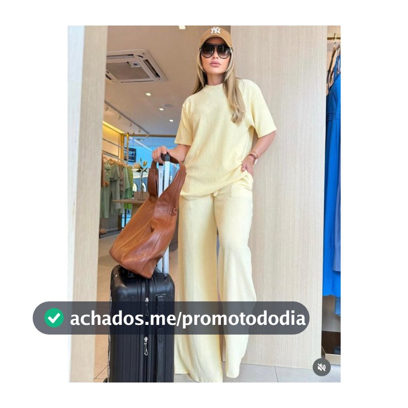 conjunto feminino oversize ana ruga calça pantalona camiseta longa manga curta trico confortavel chic elegante dia a dia