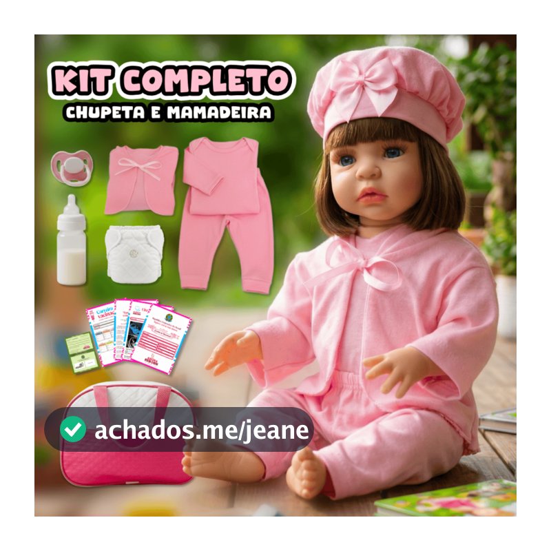 Boneca Bebê Reborn Silicone Bebe Barata Realista 100% Vinil siliconado +  itens