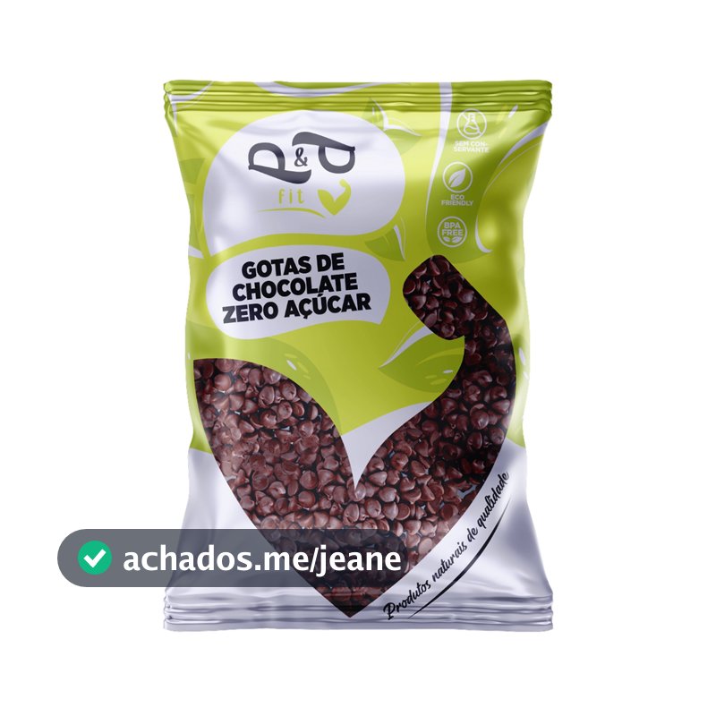 Gotas de Chocolate 70% Zero Açúcar - 100g - P&P