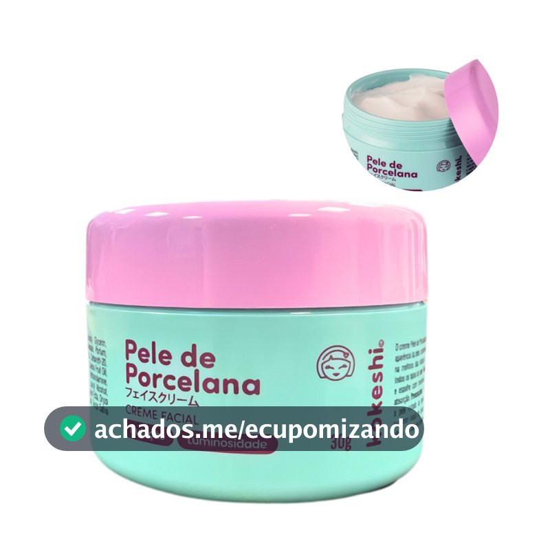 Hidratante Facial Kokeshi Pele de Porcelana Creme Hidratante Facial Coreano Rosa Mosqueta 30g