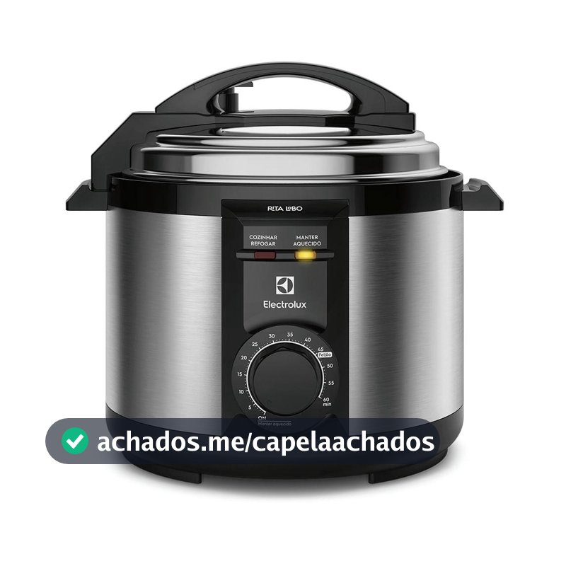 Panela de Pressão Elétrica Electrolux por Rita Lobo 5L Preta Efficient c/ Timer (PCE20)