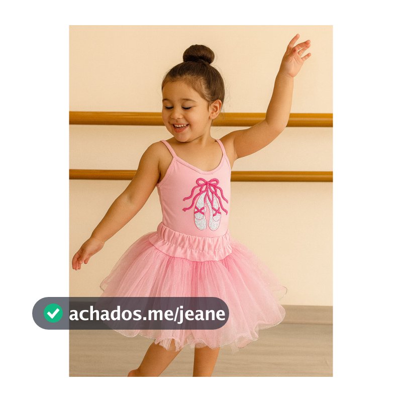 Conjunto Collant Estampa Sapatilhas Com Saia Tutu Glitter Traje de Bale / Ballet Shopee