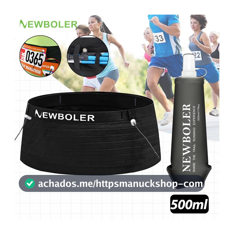 NEWBOLER Elástico Esportes Cintura Saco Pacote Correndo Número De Corrida Cinto Triathlon Maratona Ciclismo Montanhismo