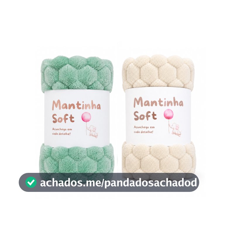 Kit 02 Mantas Cobertor Bebe Tartaruguinha Macia Quentinha Inverno