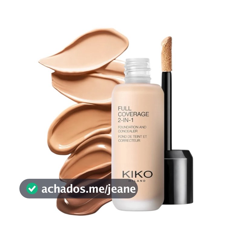 NOVO! Full Coverage 2-In-1 Base & Corretivo Kiko Milano ORIGINAL + brinde