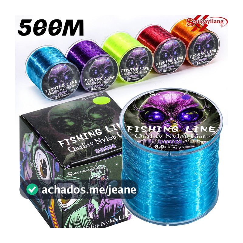 Sougayilang Nova Linha De Pesca 500M Forte De Náilon 5 Cores 7-38LB Para Água Doce/Salgada