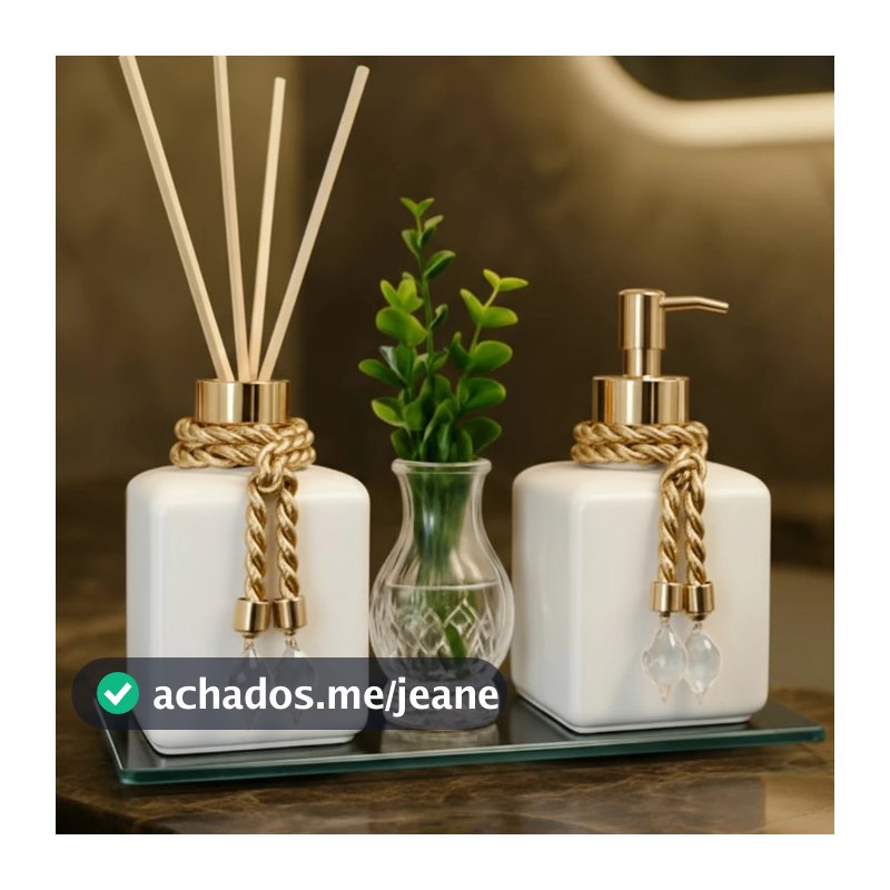Kit Lavabo Pet Kit Completo 300 ML Luxo Com Bandeja Promoção Decorativo Escritorio Casa Nova