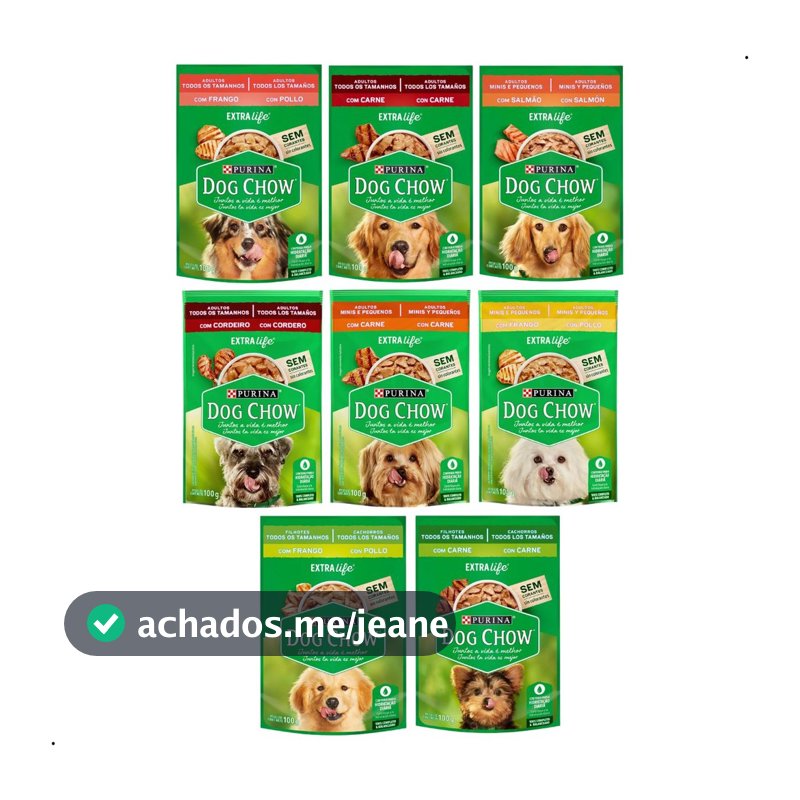 Kit 15 Sachês Dog Chow Ração Úmida Cachorro Sachê para Cachorro Sachê Dog Chow Caixa Sache Cachorro