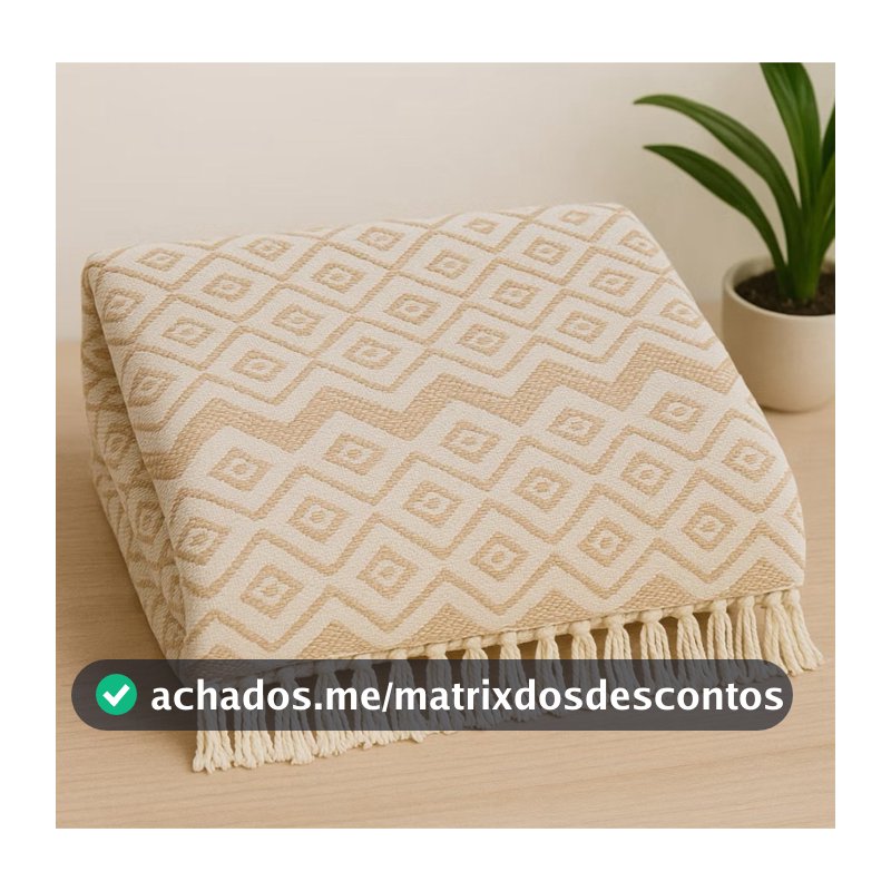 Manta para Sofá Decorativa Luxo King Gigante 3m x1,8m Premium Algodão Capa Protetora Elegante Grande