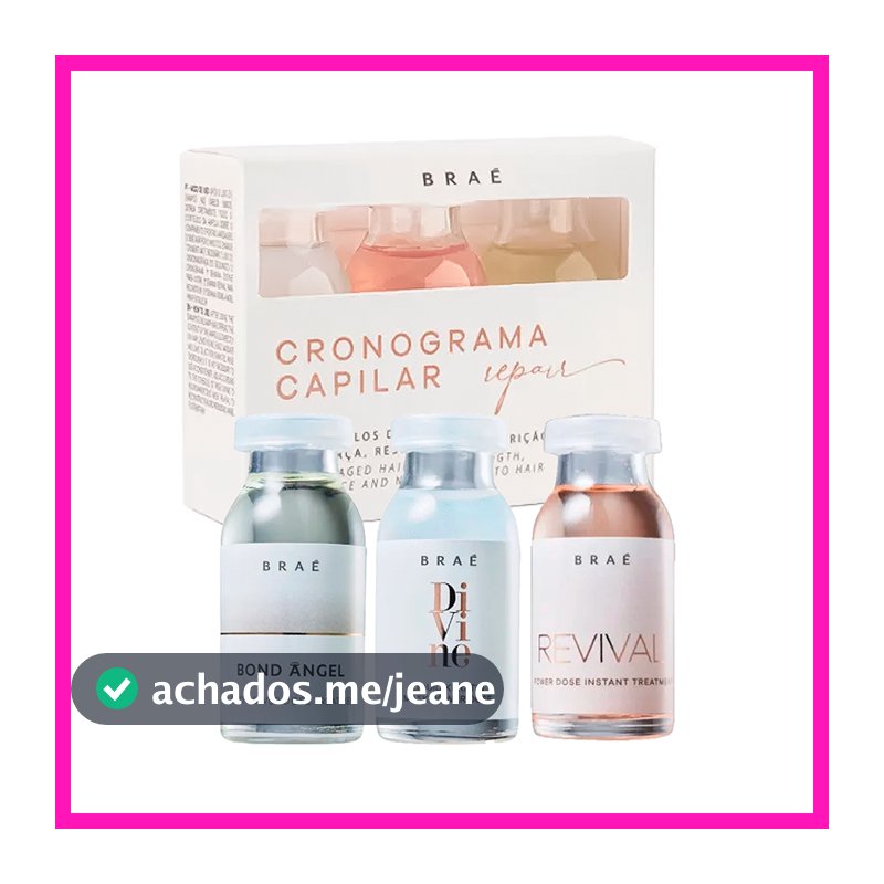 Braé Cronograma Capilar Repair 13ml (Mais Força, Resistência e Nurição para os Fios)