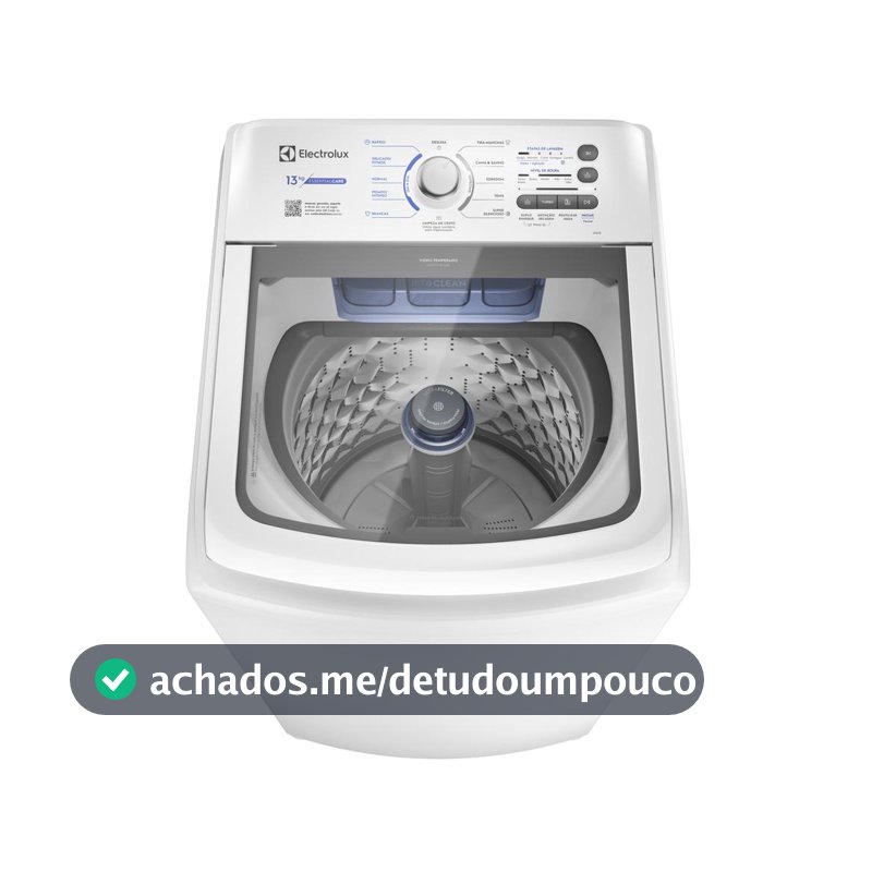 Máquina de Lavar Electrolux 13kg Branca Essential Care com Cesto Inox e Jet&Clean (LED13)