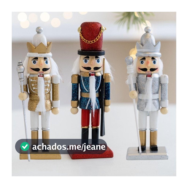 Allmini - Ornamento de Natal Soldadinhos Natalinos Coloridos