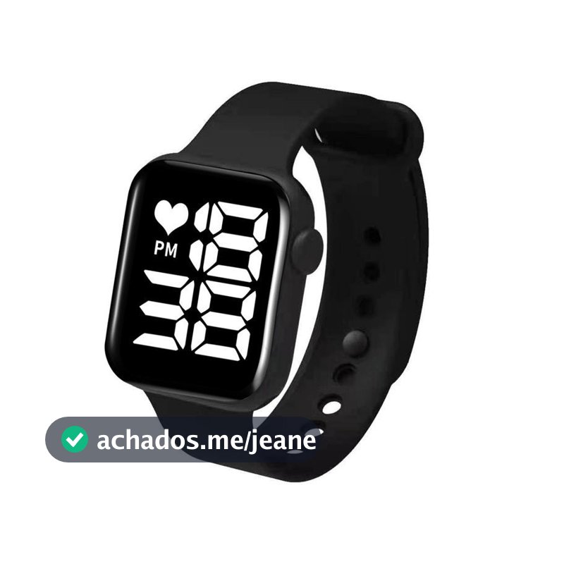Relógio LED Quadrado Digital à Prova d'Água C95
